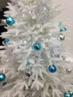 Искусственная ель «Изумрудная Белая» (Литая хвоя) 230 см / 2,3 м