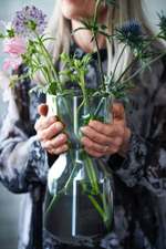 Ваза IKEA OMTANKSAM (ОМТЭНКСАМ), Светло-серый, 30 см