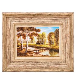 AMB-03/38 Картина «Красота природы» (с янтарной крошкой) H-32см