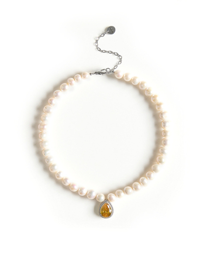 Колье "Constance Pearl" Yellow