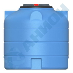 Емкость Анион цилиндрическая с дыхательным клапаном 500 л. вертикальная (920x920x925см;синий) - арт.559380