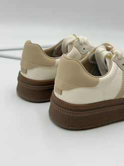 Кроссовки женcкие натуральная кожа арт. 03-3 цвет "бежевый"