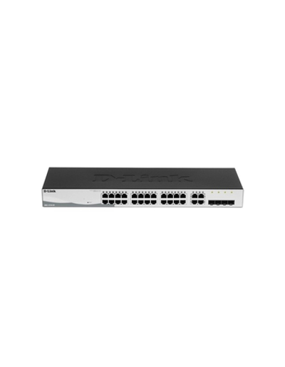 D-Link DGS-1210-28/F3A Настраиваемый L2 коммутатор с 24 портами 10/100/1000Base-T и 4 комбо-портами 100/1000Base-T/SFP
