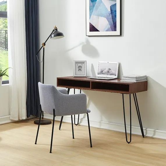 Серый стул Koping на черных металлических ножках | Купить в Hallberg.ru