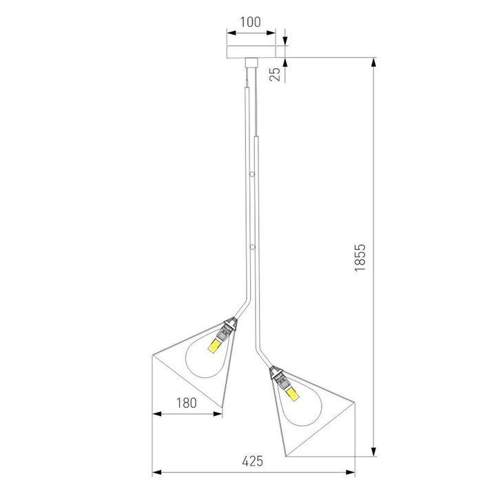Подвесной светильник Eurosvet Enigma 70161/3 черный