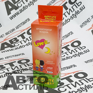 Ароматизатор спрей-картон Contra  30мл Love is  (красная смородина)