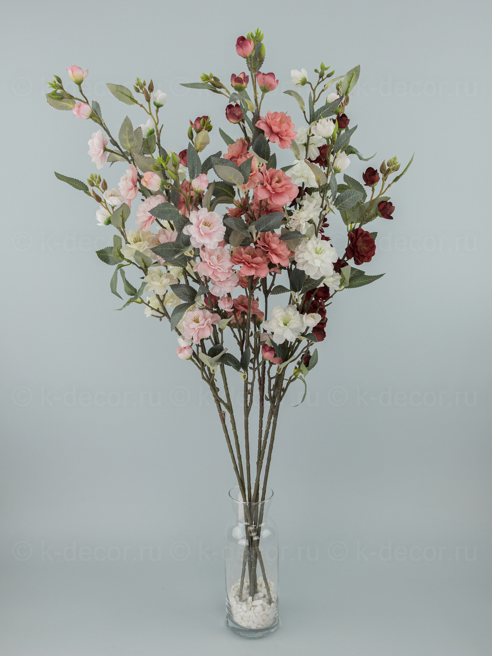 Ветка цветущая Ванда ярко-розовая