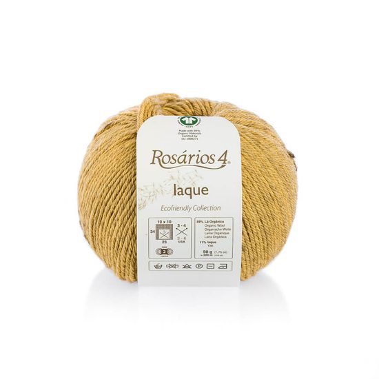 Пряжа ROSARIOS 4 Iaque (89% органическая шерсть, 11% пух яка)