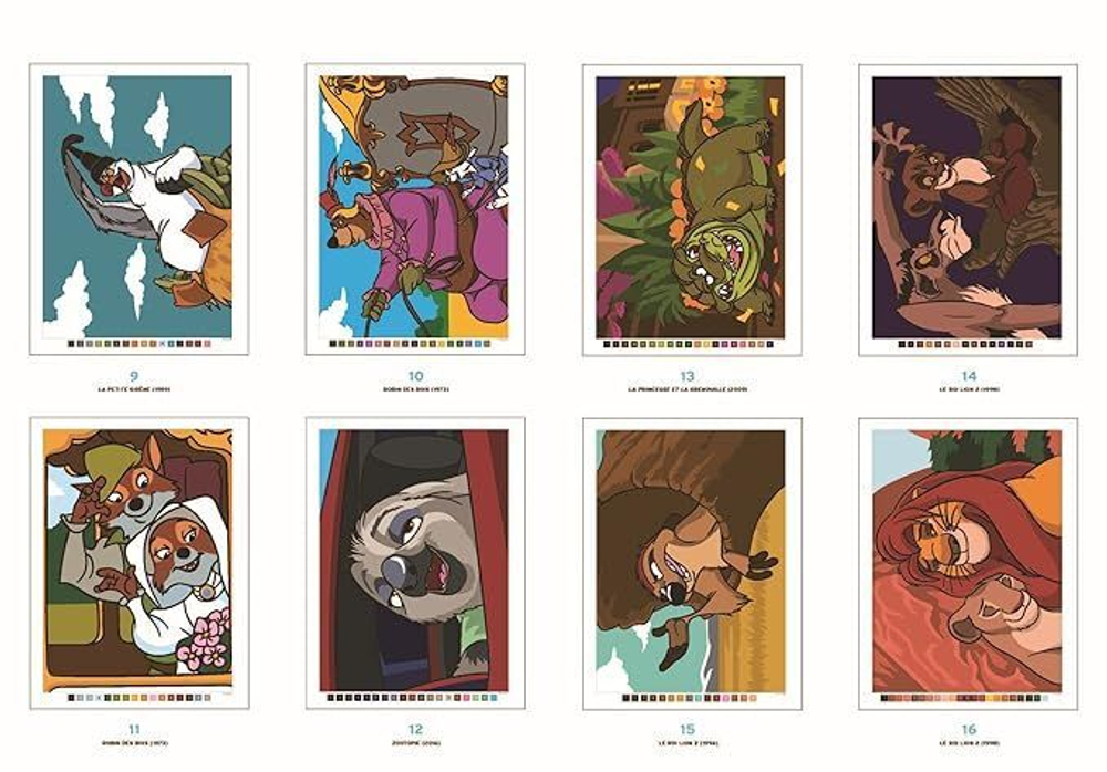 Раскраска по номерам Coloriages mysteres Disney - Bestiaire , 128стр.