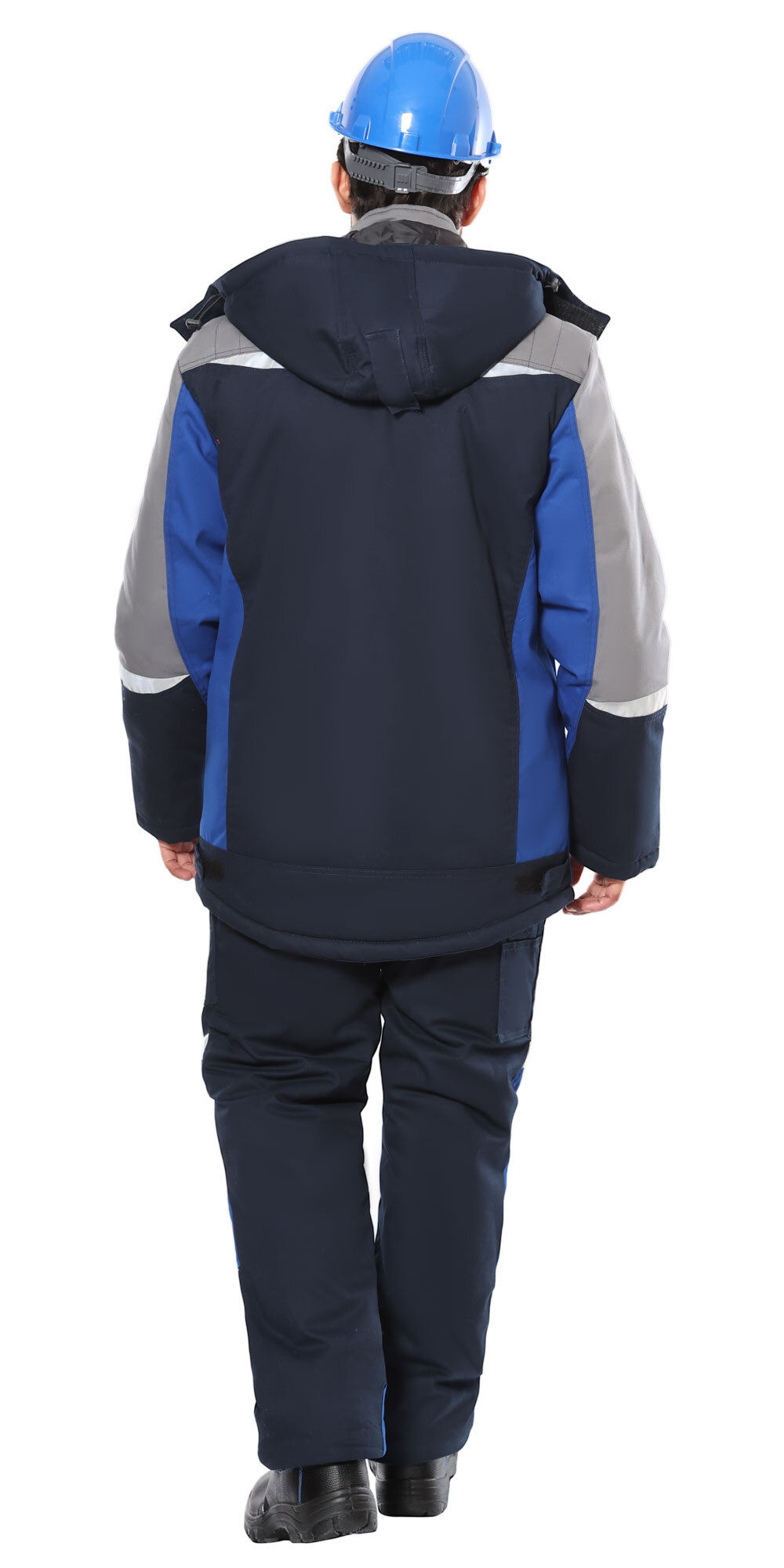 Костюм СИРИУС-ФАВОРИТ-МЕГА-РОСС зимний, куртка, п/к, тёмно-синий с васильковым, серым и СОП