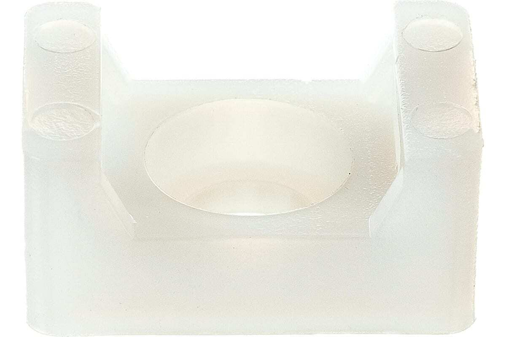 Площадка монтажная под винт ПМО 15х10 белые (100шт/уп) (For tisflex) КВТ 62451