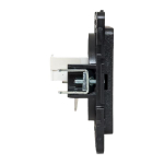 Стокгольм Механизм Розетки RJ-45 1-местной черный EKF