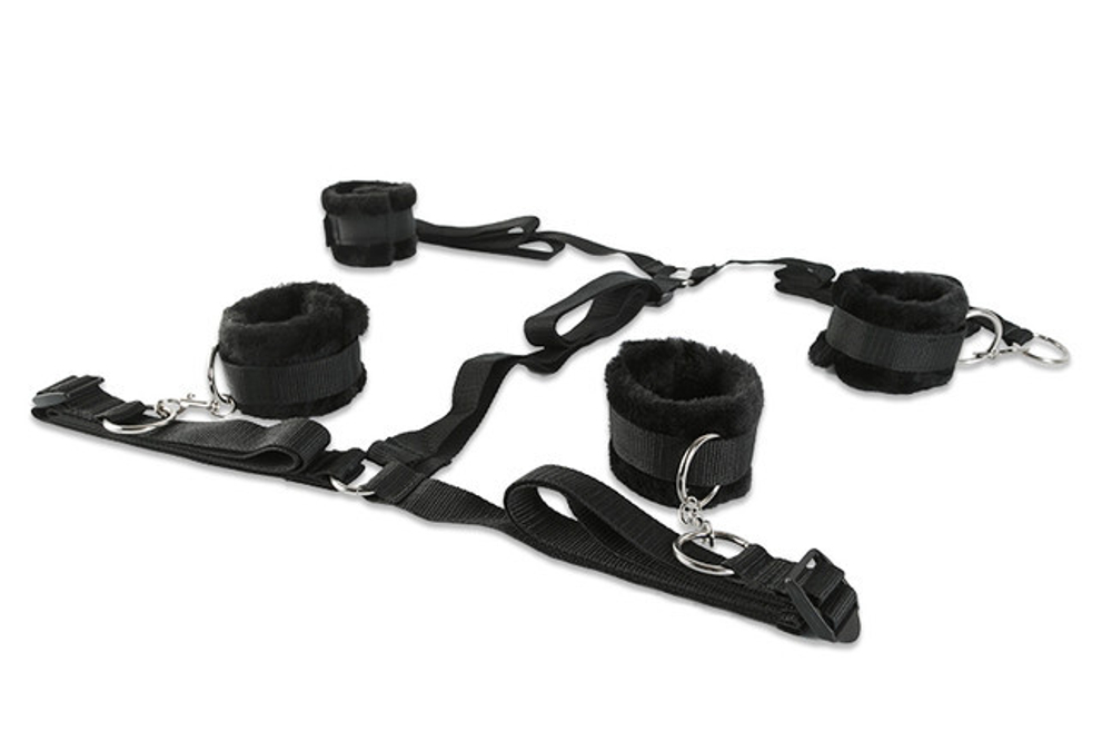 Набор фиксаторов для рук и ног (Цвет: черный)