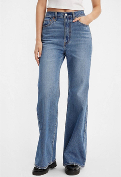 Джинсы женские LEVI'S RIBCAGE BELLS DARK INDIGO - WORN IN