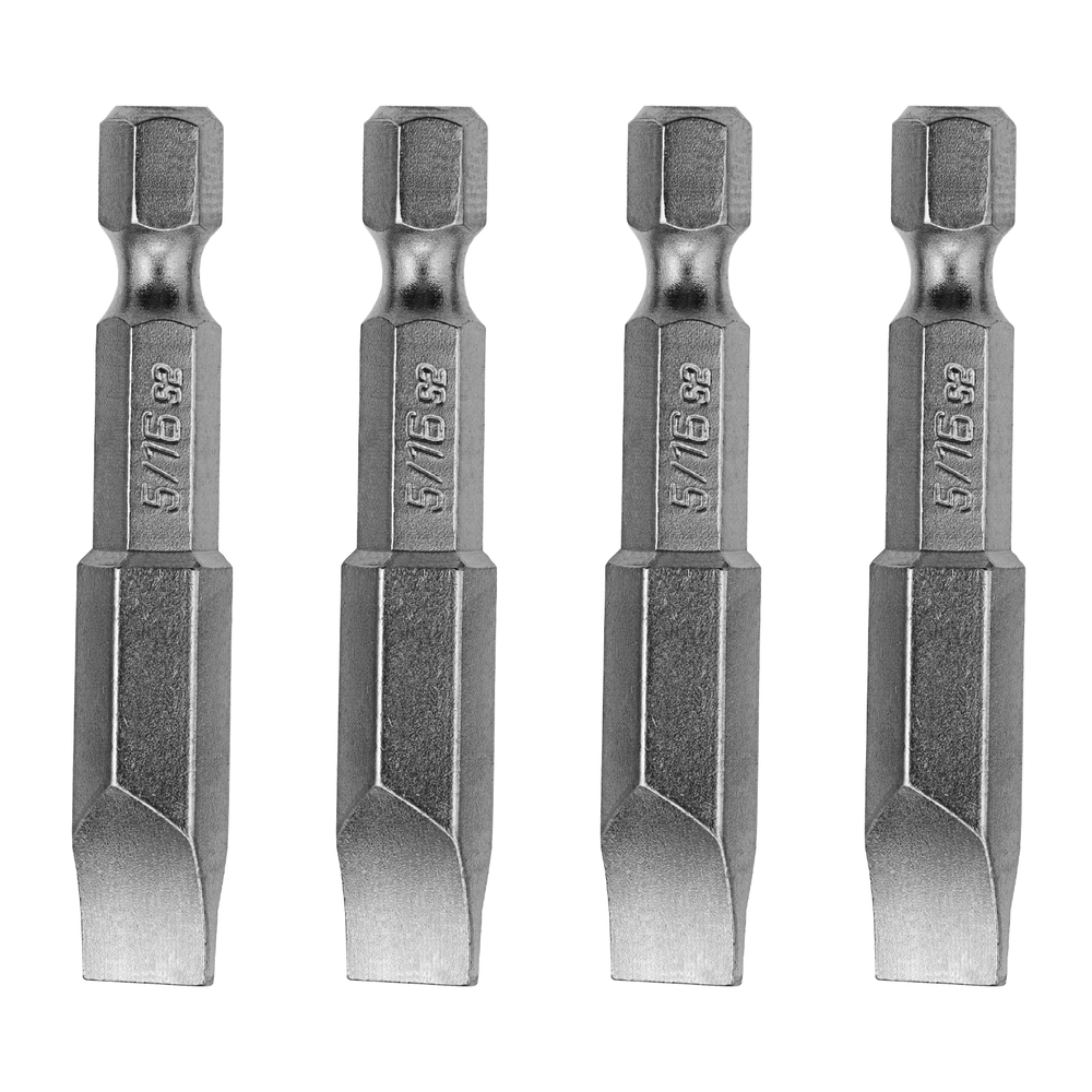 Набор бит, SL5/16"x2", 4 шт. Denzel 7711314