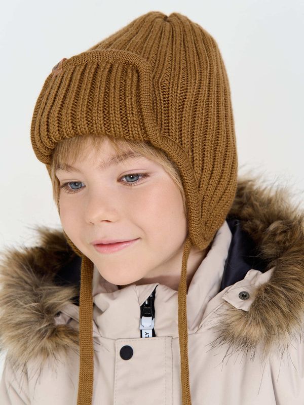 Шапка ушанка зимняя из смесовой шерсти 