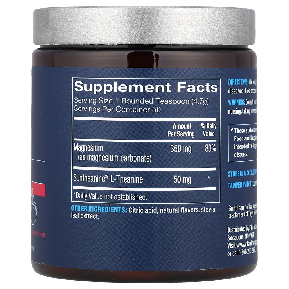 Vthrive, Magnesium Relax, малина и лимон, 235 г (8,5 унции)