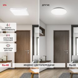 Светильник потолочный светодиодный ЭРА Классик с ДУ SPB-6-70-RC R Brilliance 70Вт 3000-6500К 5950Лм круглый