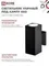 Светильник уличный настенный двусторонний НБУ CUBE-2хA60-BL алюминиевый черный IP54 IN HOME