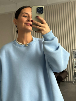 Костюм утепленный нежно-голубой