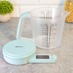 Весы кухонные электронные SA-6071BL, до 5кг, съемный кувшин 1200мл с мерной шкалой, цвет голубой