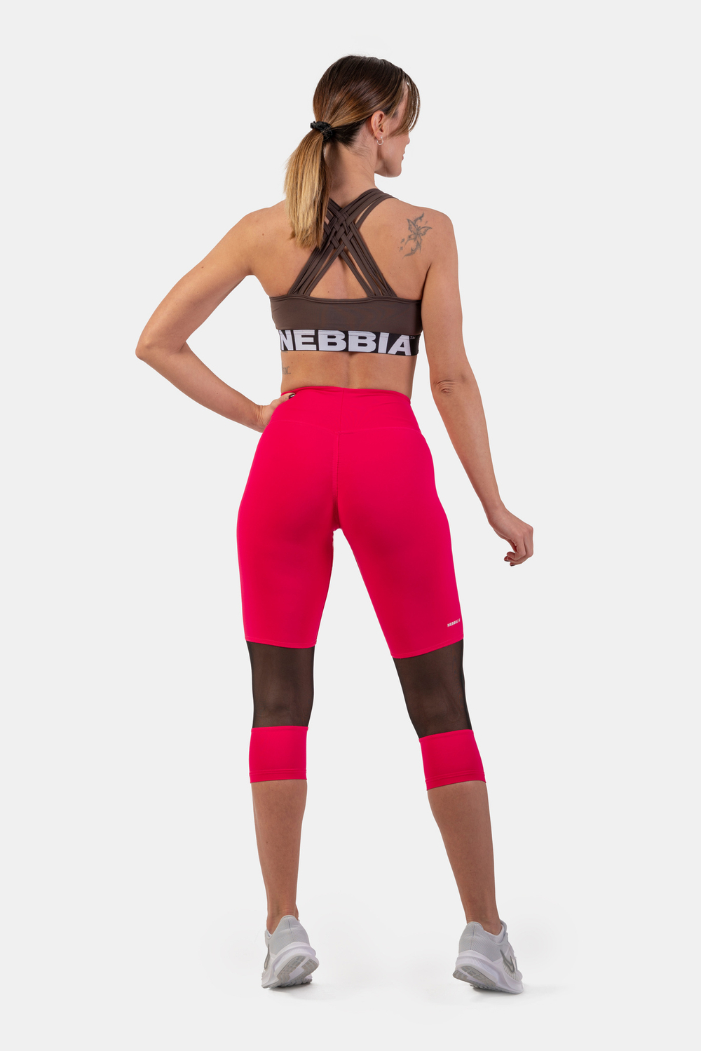 Леггинсы HIGH-WAIST ¾ LENGTH SPORTY LEGGINGS 406 Розовые