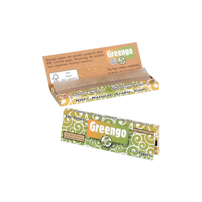 Бумага для сигарет "Greengo" Regular Extra Thin Unbleached Short 50л*50шт