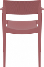 Кресло пластиковое Siesta Contract Tulum, марсала