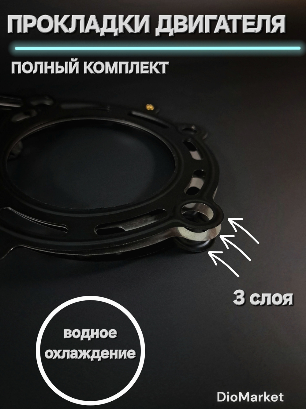 Прокладки на эндуро 300 кубов 182MM (NC300) Вода