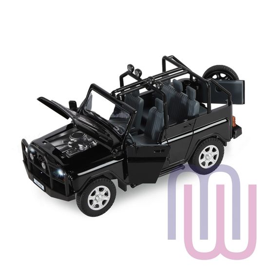 МОДЕЛЬ МАШИНЫ 1/24 УАЗ-469 ЧЕРНЫЙ