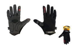 Перчатки TRIX nw мужские XL полноразмерные гелевые вставки лайкра черные