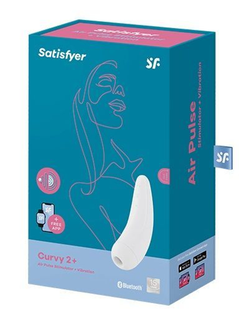 Белый вакуум-волновой стимулятор Satisfyer Curvy 2+