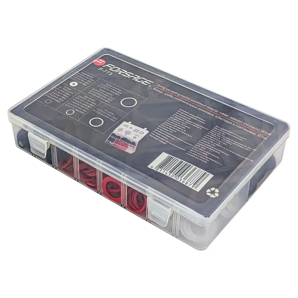 Кольца, шайбы уплотнительные резиновые, асбестовые и пластиковые, 383пр. Forsage F-773