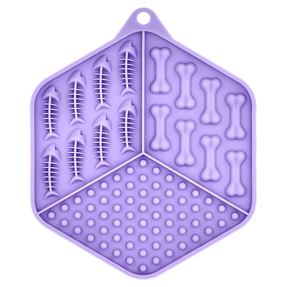 Spunky Pup, The Lick Pad, для собак и кошек, шестиугольный, 1 шт.