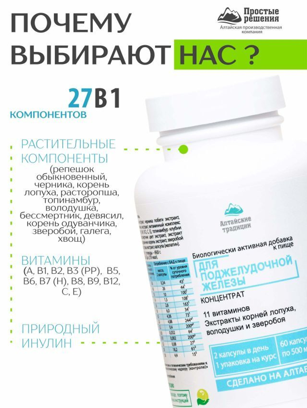 Концентрат Для поджелудочной железы