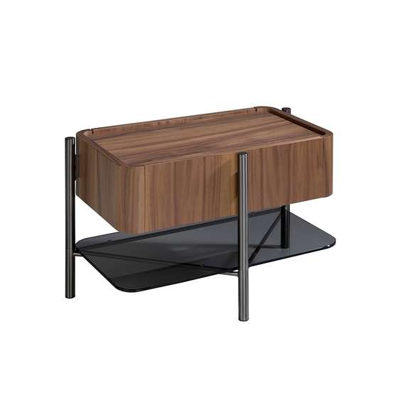 Прикроватная тумба Angel Cerda 7138, шпон ореха