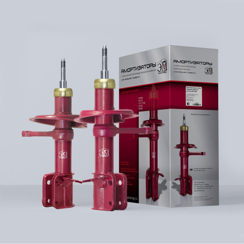 Стойка передняя ВАЗ 2170 Приора правая, левая Эластомаг комплект 2шт