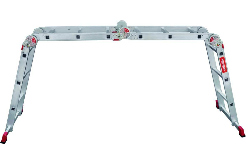 ЛЕСТНИЦА-ТРАНСФОРМЕР НОВАЯ ВЫСОТА 4Х3 АЛЮМИНИЕВАЯ ПРОФЕССИОНАЛЬНАЯ NV 3320