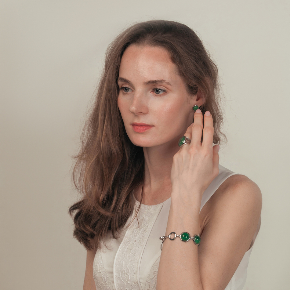 Серьги Possebon Q.Verde A0258.17 S