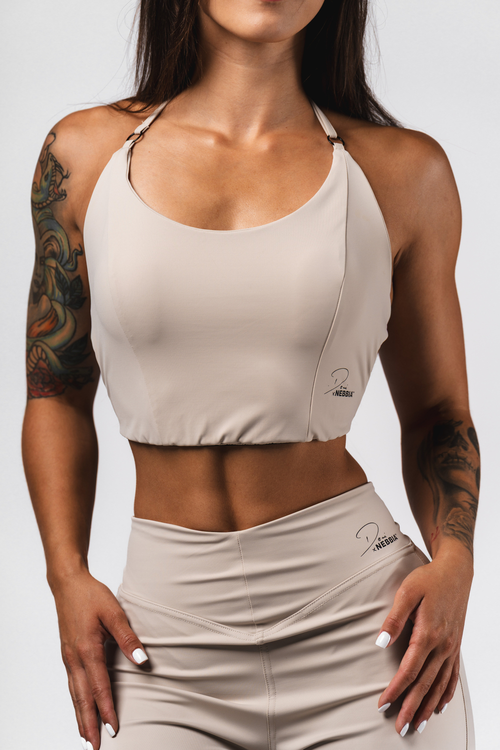 Топ Deni x NEBBIA Sports Crop Tank 309 Кремовый