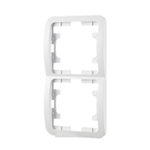 Рамка 2-я Makel Mimoza вертикальная белая 22032