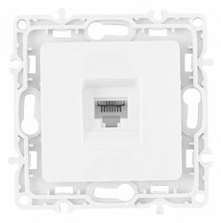 Розетка телефонная RJ-11 без рамки Arte Milano am-217 217.51-1.white