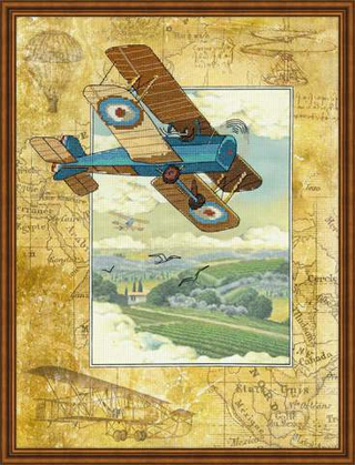 "Над облаками"-0036РТ вышивка