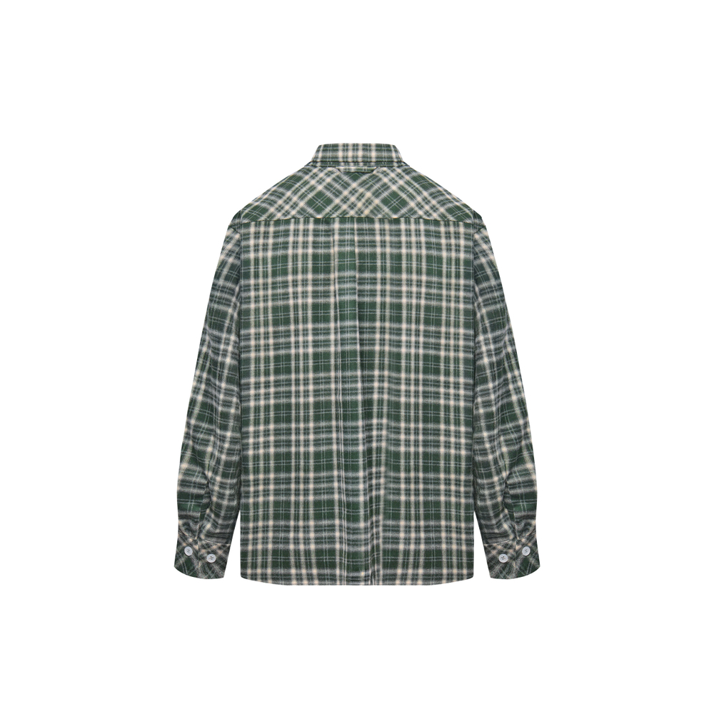 Рубашка Called a Garment Human Flannel Shirt "Dark Green"
