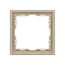 Рамка пластиковая FRM-NOBE-SFPL-1-GD (Arlight, Золотой песок) 054213