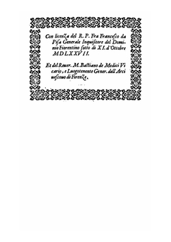 Vita Di Cosimo Medici: Primo Gran Dvca Di Toscana | Baccio Baldini