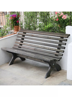 Скамейка лавочка садовая для сада дачи графит