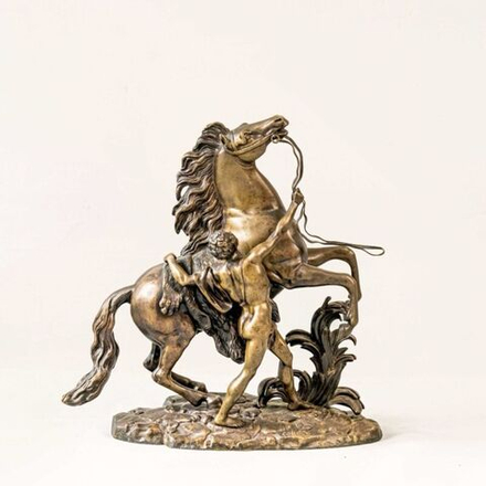 Винтаж: Бронзовая скульптура «Укротитель лошади из замка Марли»