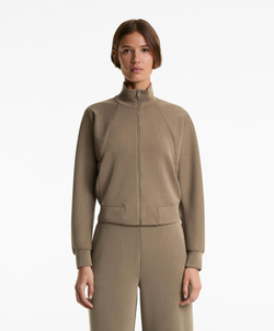 Oysho Толстовка с высоким воротником, мокко