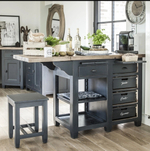 Остров кухонный "Brocante" сосна 59х104 (+45)х86см